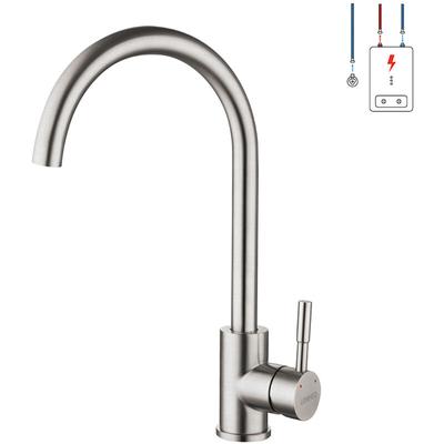 Lonheo Niederdruck Küchenwasserhahn Edelstahl Armatur, 360° Schwenkbar Küche Mischbatterie Image