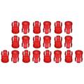 Uxcell 3mm LED Lamp Socket Light Emitting Diode Holder Cap 20 Pack Red