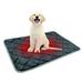 JANDEL Self Heating Cat Pads Pet Mat Dog Beds Warming Pad Cozy Thermal Cat Mat Soft Crate Mat with Anti-Slip for Home and Travel Dark Blue 19 X28