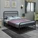 Modern Platform Metal Bed with Headboard and Footboard