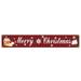 Large Merry Christmas Banner Red Buffalo Plaid Xmas Sign with Snowman Xmas Tree Pattern for Christmas Party Outdoor Indoor Decoration 9.8 x 1.6 Feet (White Letters)