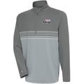 Men's Antigua Steel Capital City Go-Go Pace Quarter-Zip Pullover Top