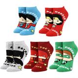 Women's Justice League Five-Pair Ankle Sock Set