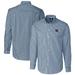 Men's Cutter & Buck Navy Tennessee Titans Helmet Easy Care Stretch Gingham Long Sleeve Button-Down Shirt
