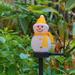 Angmile Solar Garden Lights Christmas Decorations Snowman Path Lamp Outdoor Waterproof Christmas Snowman Led Decoration Stake Light Landscape Lamp