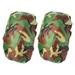 Uxcell 8-15L Waterproof Rucksack Cover 2 Pack Backpack Rain Cover XS Green Camo