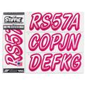 STIFFIE Whipline White / Berry 3 Alpha-Numeric Identification Custom Kit Registration Numbers & Letters Marine Stickers Decals for Boats & Personal Watercraft PWC