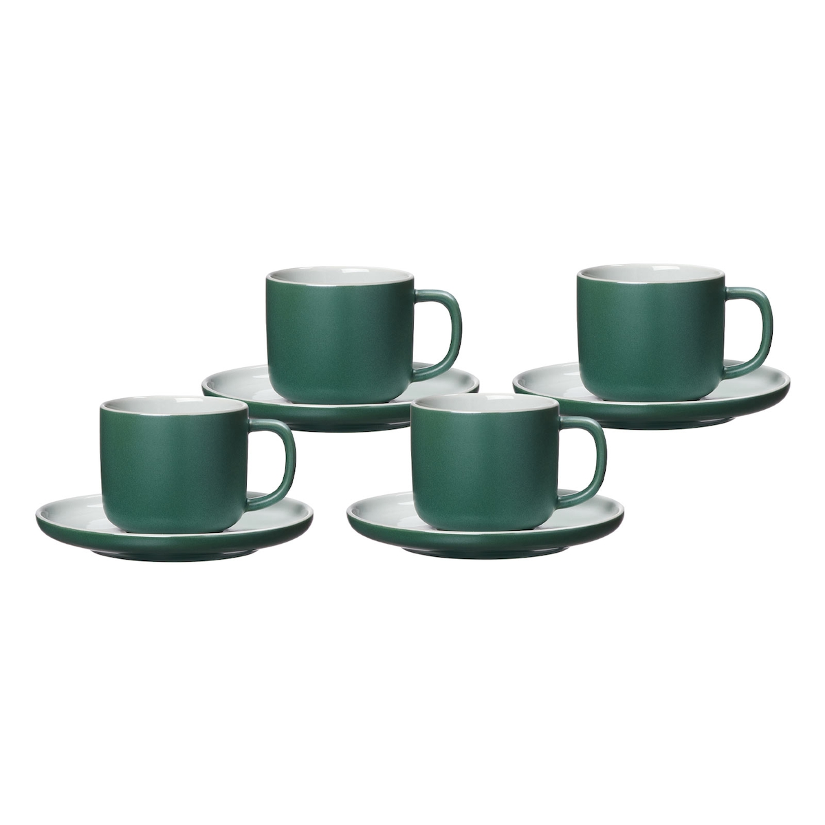 Ritzenhoff & Breker JASPER Kaffeetasse mit Untertasse 240 ml 4er Set grün Image