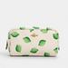 Coach Bags | Coach Chalk Green Multi Small Cosmetic Makeup Case With Lime Print. Nwt. | Color: Green/White | Size: Os