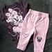 Disney Matching Sets | Disney's Jumping Bean Minnie Mouse Outfit | Color: Gray/Pink | Size: 6mb