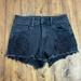 American Eagle Outfitters Shorts | American Eagle Outfitters Size 0 Hi-Rise Shortie Shorts Distressed Black Cutoffs | Color: Black | Size: 0