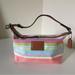 Coach Bags | Coach Y2k Pink Colorful Striped Mini Hobo | Color: Pink/White | Size: Os