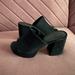 Urban Outfitters Shoes | Black Suede Urban Platform Heels | Color: Black | Size: 7