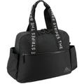 Adidas Bags | Adidas Black Nylon Gym Bag Double Letter Strap | Color: Black | Size: 24 W 15 L