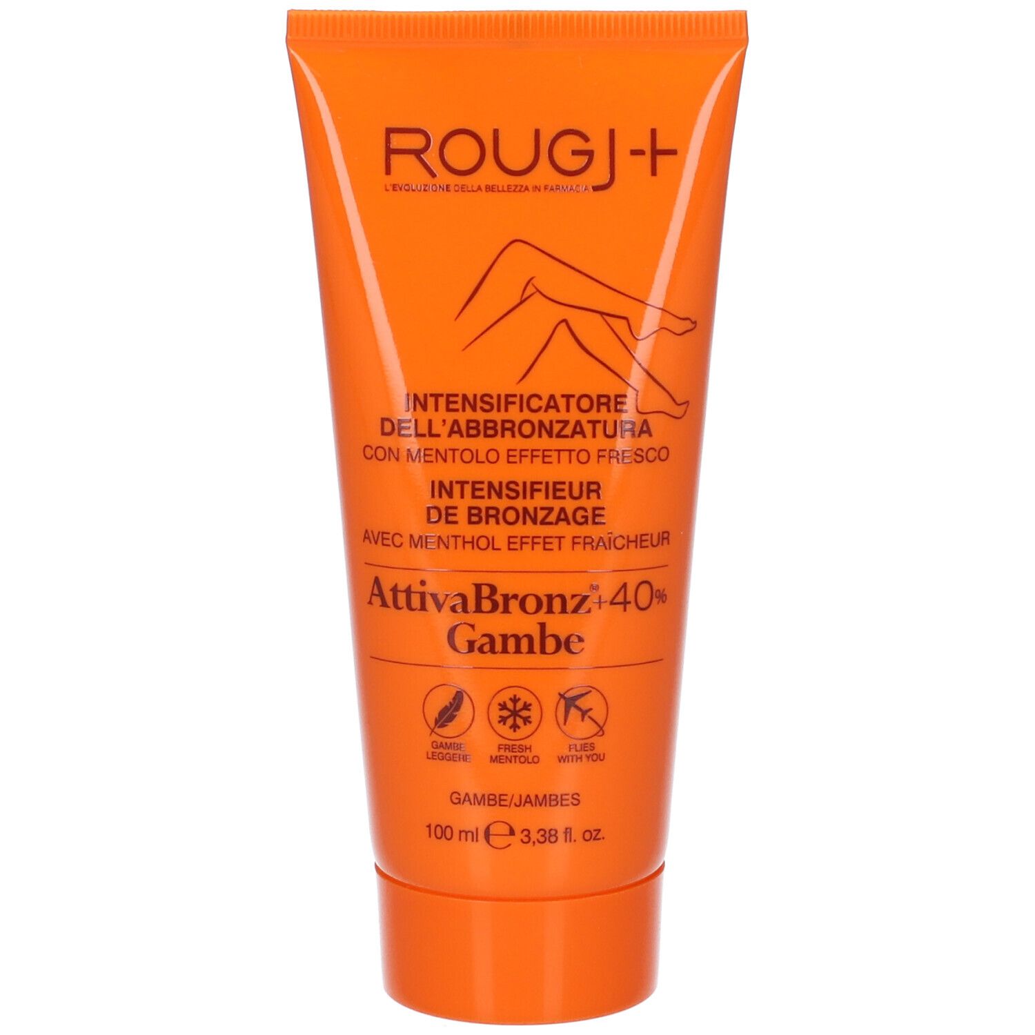 Rougj AttivaBronz +40% Gambe 100 ml Crema solare