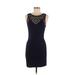 Staring at Stars Casual Dress - Sheath: Blue Solid Dresses - Women's Size Medium