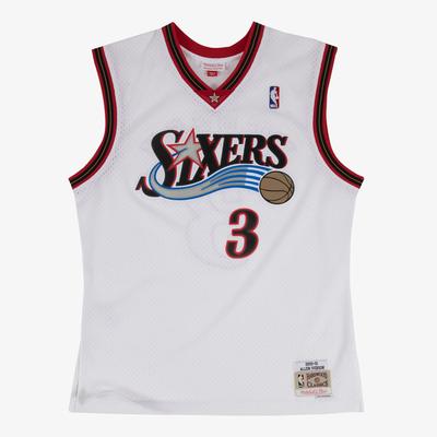 Philadelphia 76ers Allen Iverson Hardwood Classics Home Swingman Trikot von Mitchell & Ness - Herren Image