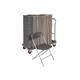Classic Folding Office Chair Bundle Deal (40 Office Chairs & 1 Trolley), Burgundy