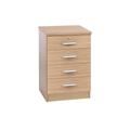 Small Home Office 4 Drawer Unit, Sandstone