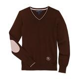 Essex Classics Trey V - Neck Sweater - S - Chocolate Brown - Smartpak