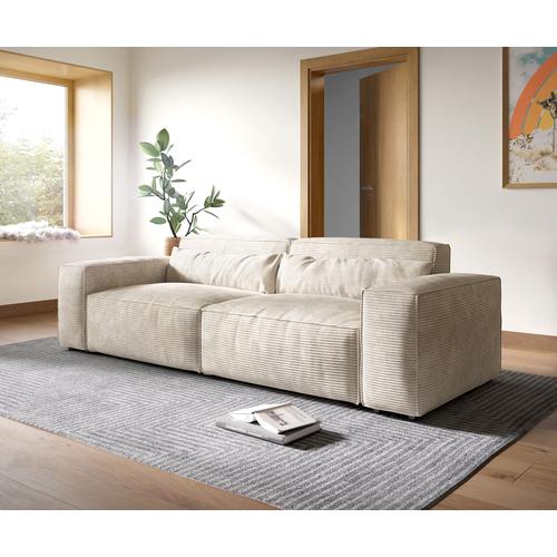DELIFE Big-Sofa Sirpio XL 270x130 cm Cord Beige, Big Sofas