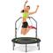 Costway 40 Inch Foldable Fitness Rebounder with Resistance Bands Adjustable Home-Green