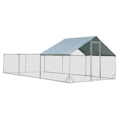 Costway Large Metal Chicken Coop with Waterproof a...