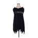 Sweet Storm Casual Dress - A-Line V Neck Sleeveless: Blue Print Dresses - Women's Size 14