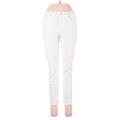 Gap Jeans - Mid/Reg Rise Skinny Leg Denim: White Bottoms - Women's Size 28 - Light Wash