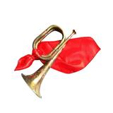 Marching Bugle Trumpet Music Instrument Classic Style Scouting Trumpet Bugle Brass Bugle for Band School Retro