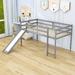 Giannetto Twin Loft Bed by Harriet Bee in Gray | 44.4 H x 41.8 W x 79.5 D in | Wayfair A0784EBBFDE44A50B593A7E6612C5286