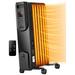 1500W Oil Filled Radiator Heater with Remote Control Electric Portable Heater