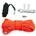 30m Boat Buoyant Rescue Line Safety Buckle Salvage Water Floating Life Rope Cord