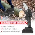 LA TALUS Mini Electric Chain Saw Rechargeable Cordless Power Metal Handheld Electric Saw for Woodworking Green US Plug