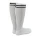 Lian Style Men s 1 Pair Knee-high Sports Socks for Baseball/Soccer/Lacrosse XL002 M/L White