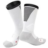Lian LifeStyle Big Boy s 1 Pair High Crew Athletic Sports Socks Size L/XL XL0028-09(White w/Black Strip)