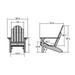 highwood Classic Westport Adirondack Chair. Weathered Acorn