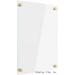 Dry Erase Board | Non-Magnetic Floating Dry Erase Board | Hanging Frameless White Board | Board For Office School And Home Walls | Dry Erase Board For Kids And Adults (Clear - 12X18)