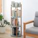 Storage Shelf, 360° Rotating Bookshelf, 4 Tier Bookcase w/ Large-Capacity Storage Space