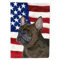 USA American Flag with French Bulldog Flag Canvas House Size