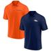 Men's Fanatics Branded Navy/Orange Denver Broncos Dueling Two-Pack Polo Set