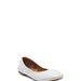 Lucky Brand Emmie Ballet Leather Flats in Open White/Natural, Size 9