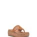 Lucky Brand Jaslene Macrame Cork Platform Sandal - Women's Accessories Shoes Sandals in Gold, Size 9.5