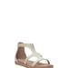 Lucky Brand Nayda Ankle Strap Sandal - Women's Accessories Shoes Sandals in Buff, Size 7.5