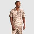 Eddie Bauer Men's EB Hemplify Camp Shirt - Pattern - Cocoa - Size M