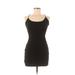 Casual Dress - Bodycon: Black Solid Dresses - Women's Size Medium