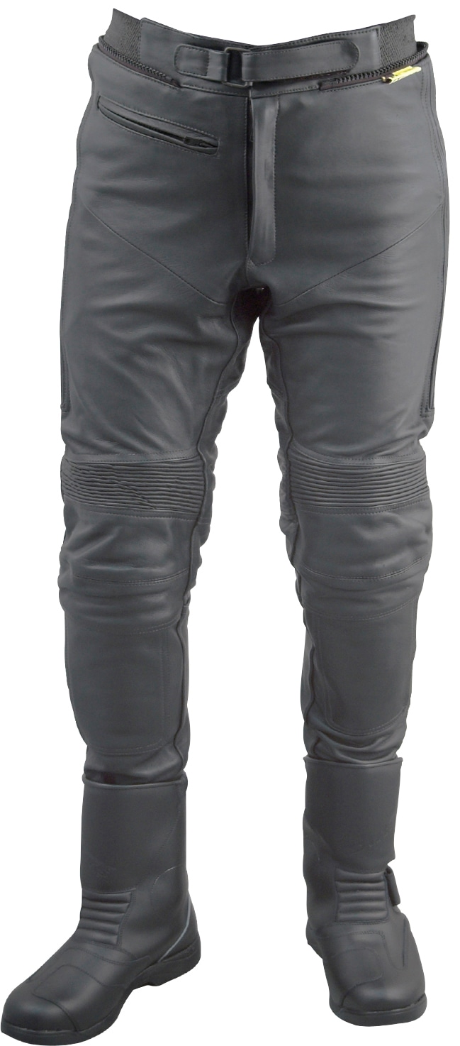 Motorradhose ROLEFF "Racewear" Gr. 52, schwarz, Hosen, 52, N-Gr, Obermaterial: 100% Rindnappaleder. Innenfutter: 100% Polyester, wind- und wasserdicht Image