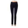 Gap Jeans - Mid/Reg Rise Skinny Leg Denim: Blue Bottoms - Women's Size 28 - Dark Wash