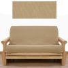 Solid Tan Futon Cover 413 Full
