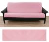 Solid Light Pink Futon Cover 415 Queen
